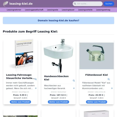 Screenshot leasing-kiel.de