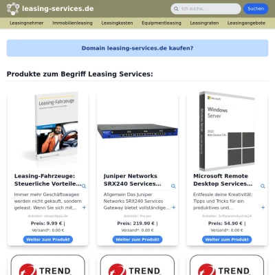 Screenshot leasing-services.de