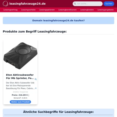 Screenshot leasingfahrzeuge24.de