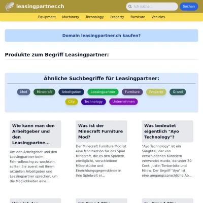 Screenshot leasingpartner.ch