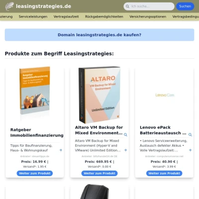 Screenshot leasingstrategies.de