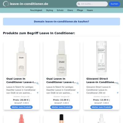 Screenshot leave-in-conditioner.de