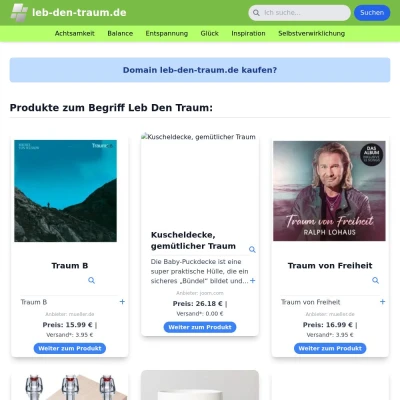 Screenshot leb-den-traum.de
