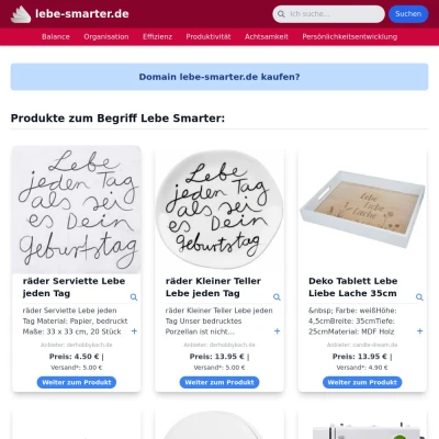 Screenshot lebe-smarter.de