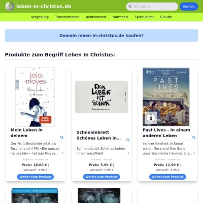 Screenshot leben-in-christus.de