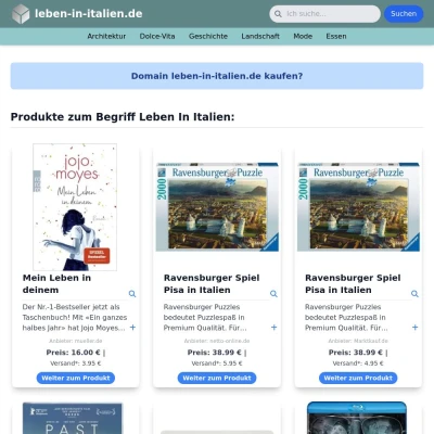 Screenshot leben-in-italien.de