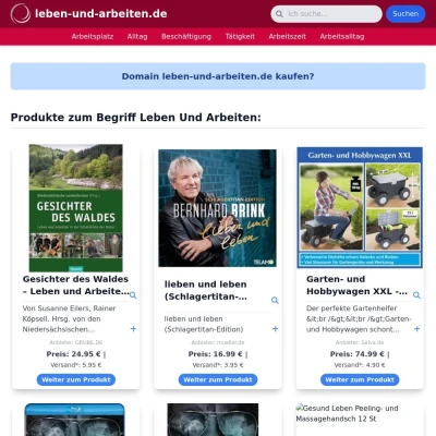 Screenshot leben-und-arbeiten.de