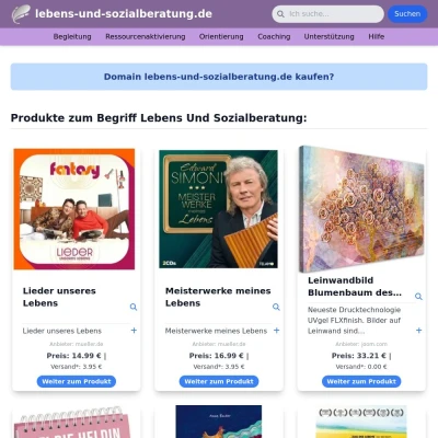 Screenshot lebens-und-sozialberatung.de