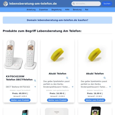 Screenshot lebensberatung-am-telefon.de