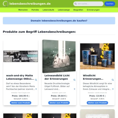 Screenshot lebensbeschreibungen.de