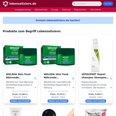 Screenshot lebenselixiere.de