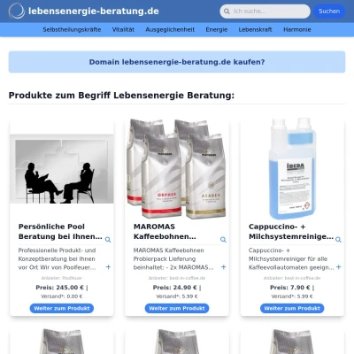 Screenshot lebensenergie-beratung.de