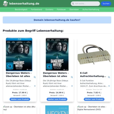 Screenshot lebenserhaltung.de