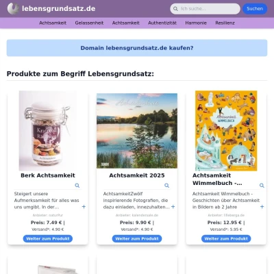 Screenshot lebensgrundsatz.de