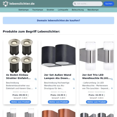 Screenshot lebenslichter.de