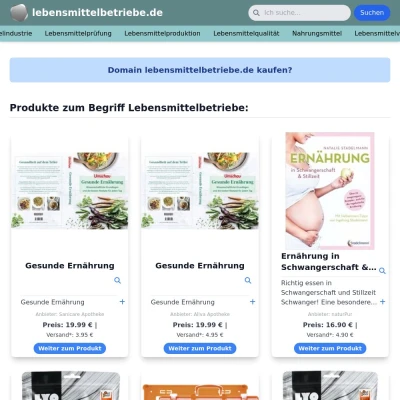 Screenshot lebensmittelbetriebe.de