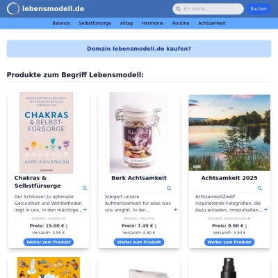 Screenshot lebensmodell.de