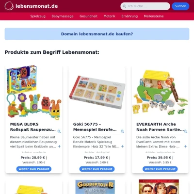 Screenshot lebensmonat.de