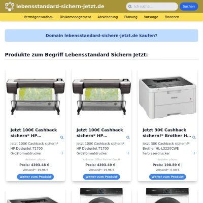 Screenshot lebensstandard-sichern-jetzt.de