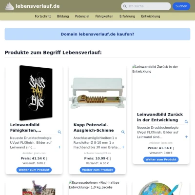 Screenshot lebensverlauf.de