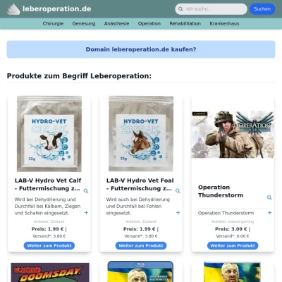 Screenshot leberoperation.de