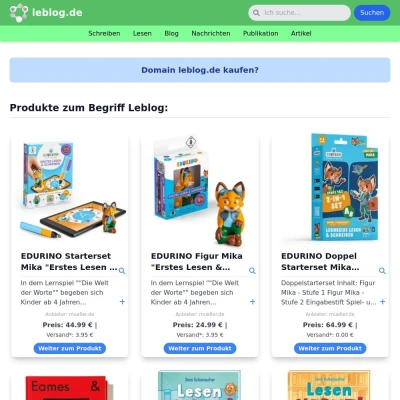 Screenshot leblog.de
