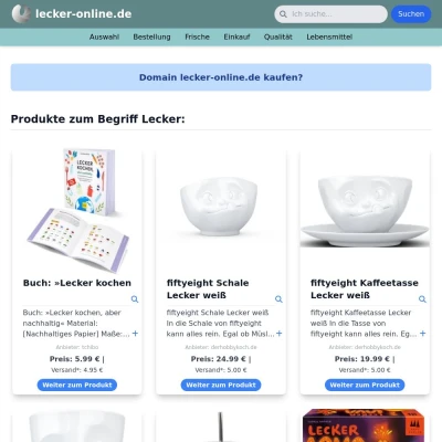 Screenshot lecker-online.de