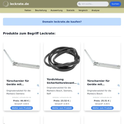 Screenshot leckrate.de