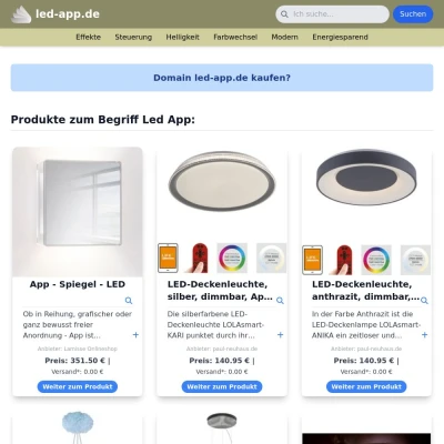 Screenshot led-app.de