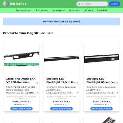 Screenshot led-bar.de