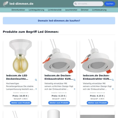 Screenshot led-dimmen.de