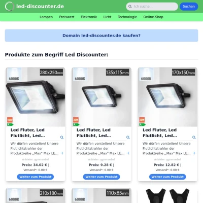 Screenshot led-discounter.de