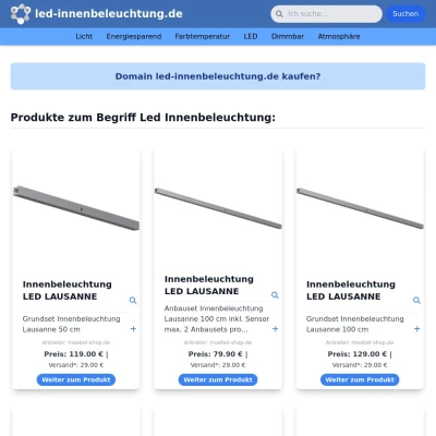 Screenshot led-innenbeleuchtung.de