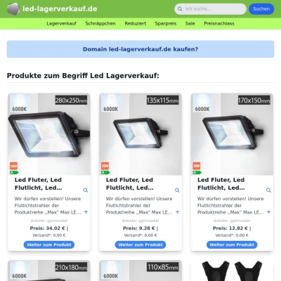 Screenshot led-lagerverkauf.de