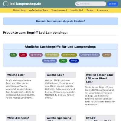 Screenshot led-lampenshop.de