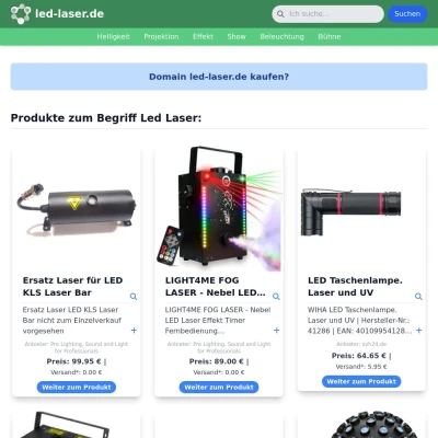 Screenshot led-laser.de