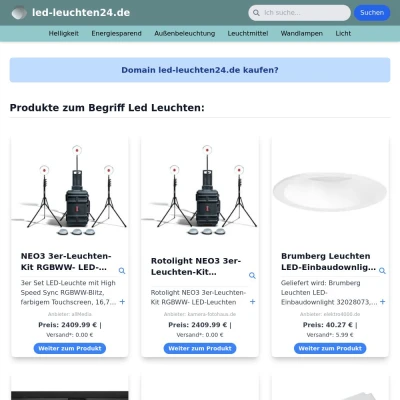 Screenshot led-leuchten24.de