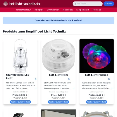 Screenshot led-licht-technik.de