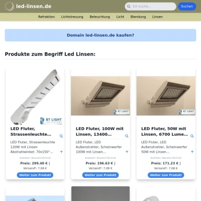 Screenshot led-linsen.de