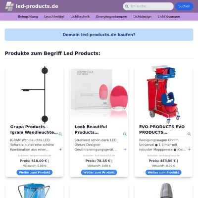 Screenshot led-products.de