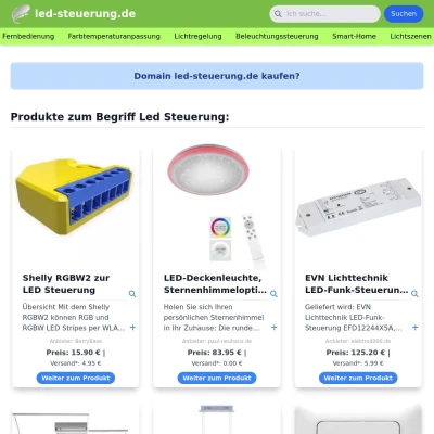 Screenshot led-steuerung.de