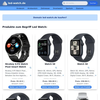 Screenshot led-watch.de