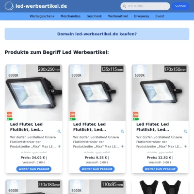 Screenshot led-werbeartikel.de