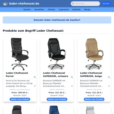 Screenshot leder-chefsessel.de