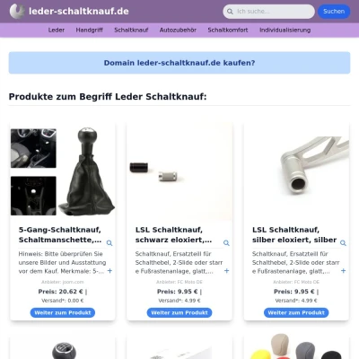 Screenshot leder-schaltknauf.de