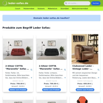 Screenshot leder-sofas.de