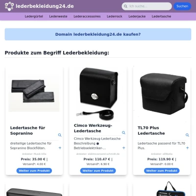 Screenshot lederbekleidung24.de