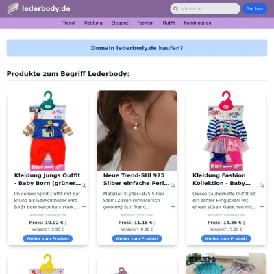 Screenshot lederbody.de