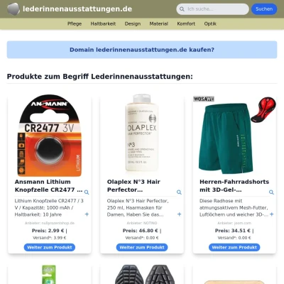 Screenshot lederinnenausstattungen.de