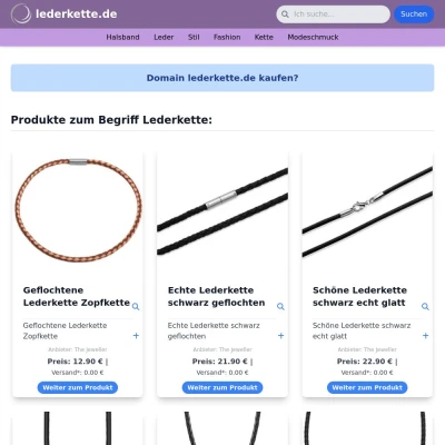 Screenshot lederkette.de